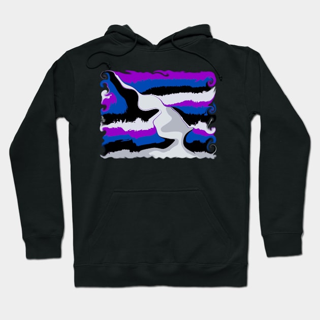 Blended colors Hoodie by Orchid's Art